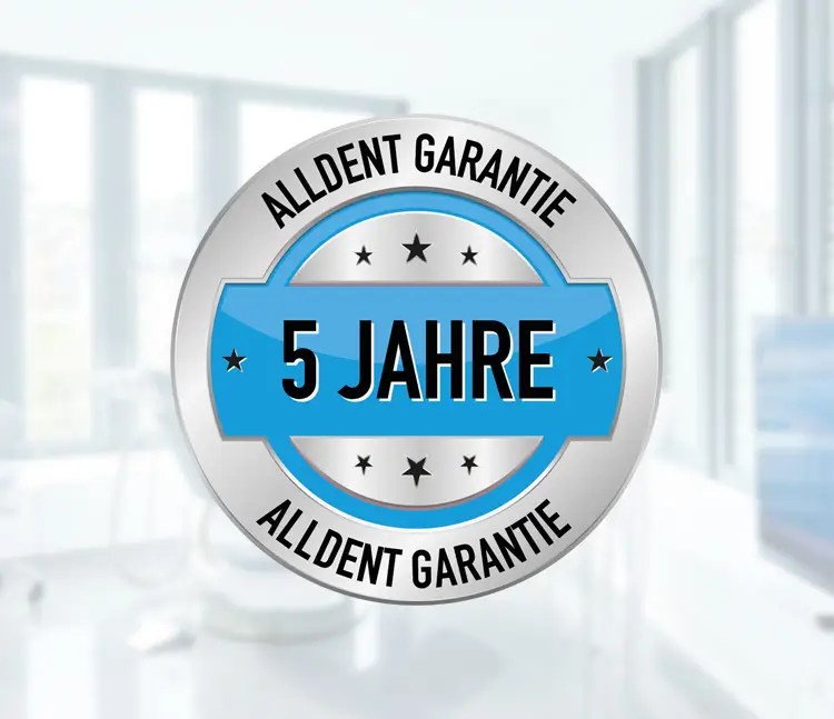 5 Jahre AllDent Garantie Siegel