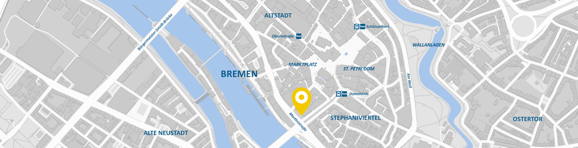 Stadtkarte AllDent Bremen 